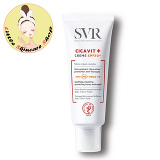 (พร้อมส่ง) ส่งฟรีไม่ต้องใช้โค้ด SVR cicavit creme SPF 50+ 40 ml ครีมกันแดด SVR