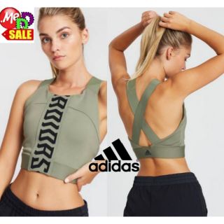 Adidas - ใหม่ เสื้อครอปแขนกุดใส่ออกกำลังกาย ADIDAS TKO CROP TOP FJ7289 FL2278