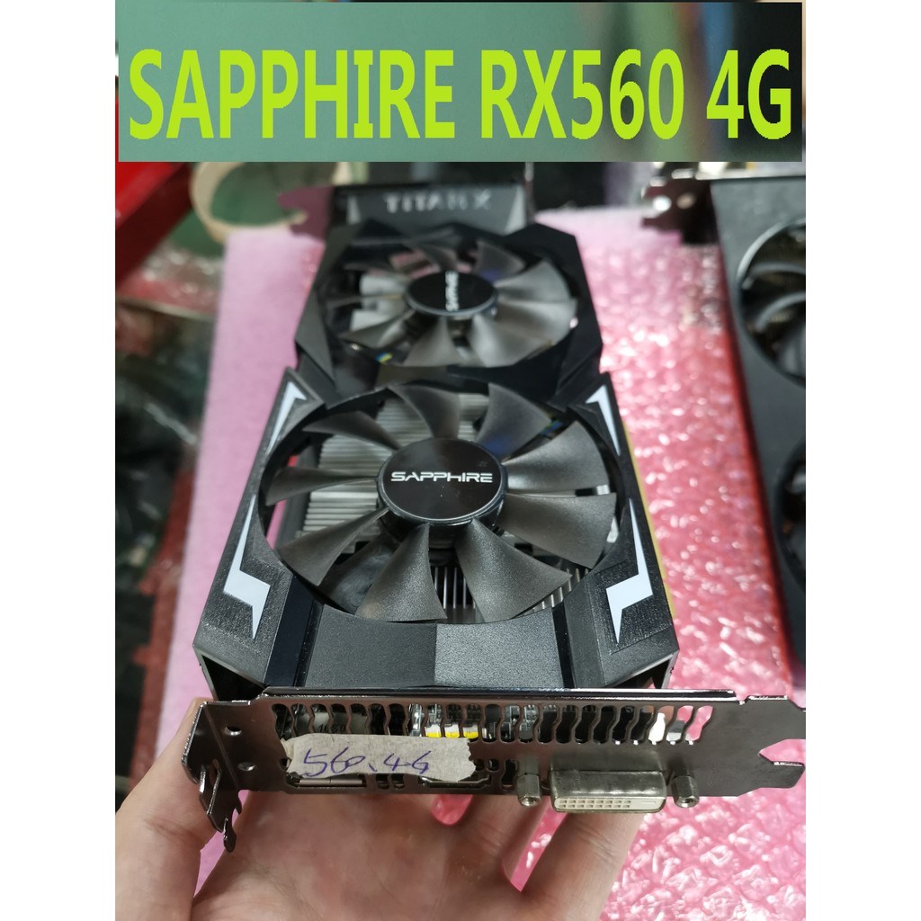 🔥เดสก์ทอป คอมพิวเตอร์  การ์ดจอ SAPPHIRE RX560 4G ถอดชิ้นส่วน มือสอง
