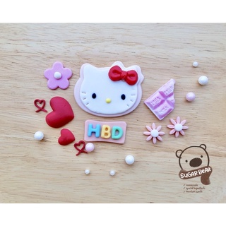 “เซท คิตตี้ (Kitty)” น้ำตาลแต่งเค้ก คัพเค้ก ~ ฟองดอง ~ D30