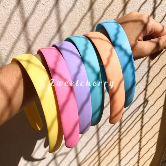 ที่คาดผมสีพาสเทล เนื้อเหนียว รับประกันไม่หัก