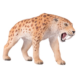 Mojo Smilodon โมเดลฟิกเกอร์ รูปฟันซาเบร่ ของเล่นสําหรับเด็ก