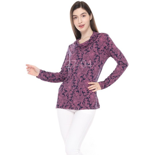 เสื้อแขนยาวคอปกสูงสําหรับผู้หญิง (CNB04 LONG TURTLE ETHNIC)