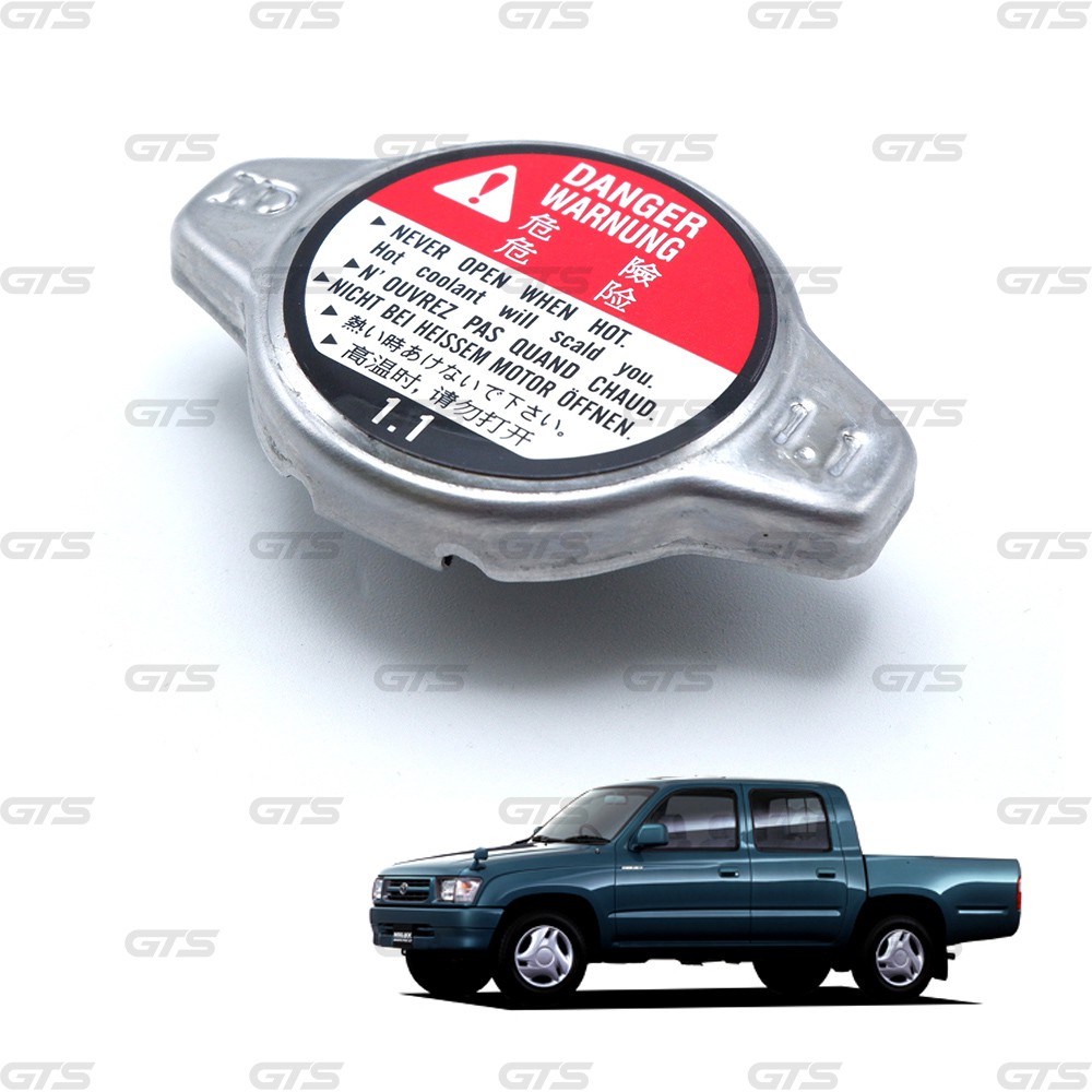 ฝาหม้อน้ำ AE,Tiger/108kpa(1.1) สแตนเลส ฝาหม้อน้ำทั่วไป กระดุมเล็ก Toyota AE101 100 LN145 Sedan Pick Up Up Universal