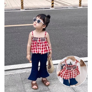 🌈พร้อมส่ง🌈 เสื้อผ้าเด็กพร้อมส่งจากไทย ชุดเซ็ตเด็กหญิง2 ชิ้น