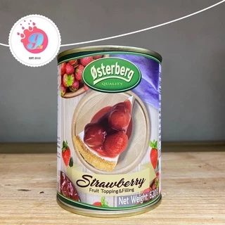 บลูเบอรี่กระป๋อง สตอเบอรี่กระป๋อง เชอรี่กระป๋อง ออสเตอร์เบิร์ก มีเนื้อผลไม้ขนาด620g
