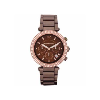 MICHAEL KORS Parker Chronograph Chocolate Dial Ladies Watch MK5578