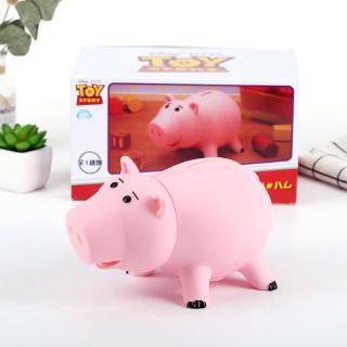 โมเดลกระปุกออมสิน PVC รูปการ์ตูนดิสนีย์ Toy Story Hamm Piggy ขนาด 18 ซม. สีชมพู ของเล่นสําหรับเด็ก