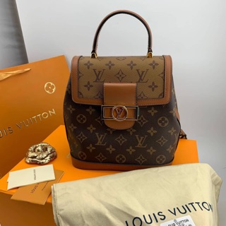 Lv dauphine backpack Original leather1:1