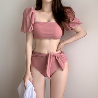 Bikini Z0D10👙ชุดว่ายน้ำทูพีชน่ารักมากผ้าร่อง