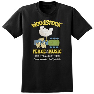 เสื้อยืดลายกราฟฟิก Woodstock Music