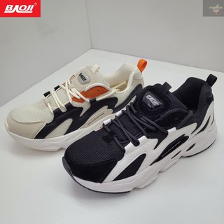 BAOJI ของแท้ 100% รองเท้าผ้าใบชาย รุ่น BJM535 สีดำขาว/สีครีมดำ SIZE 41-45