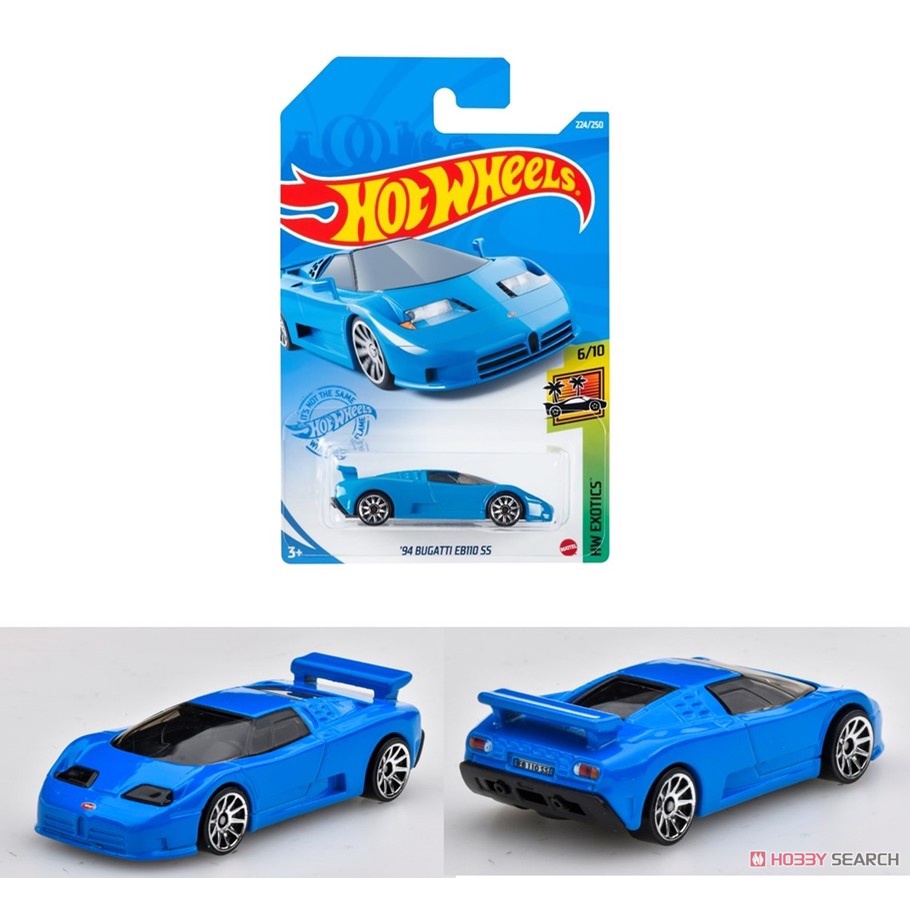 Hot Wheels 1/64 94 Bugatti EB110 SS (สีน้ําเงิน) (ใหม่)