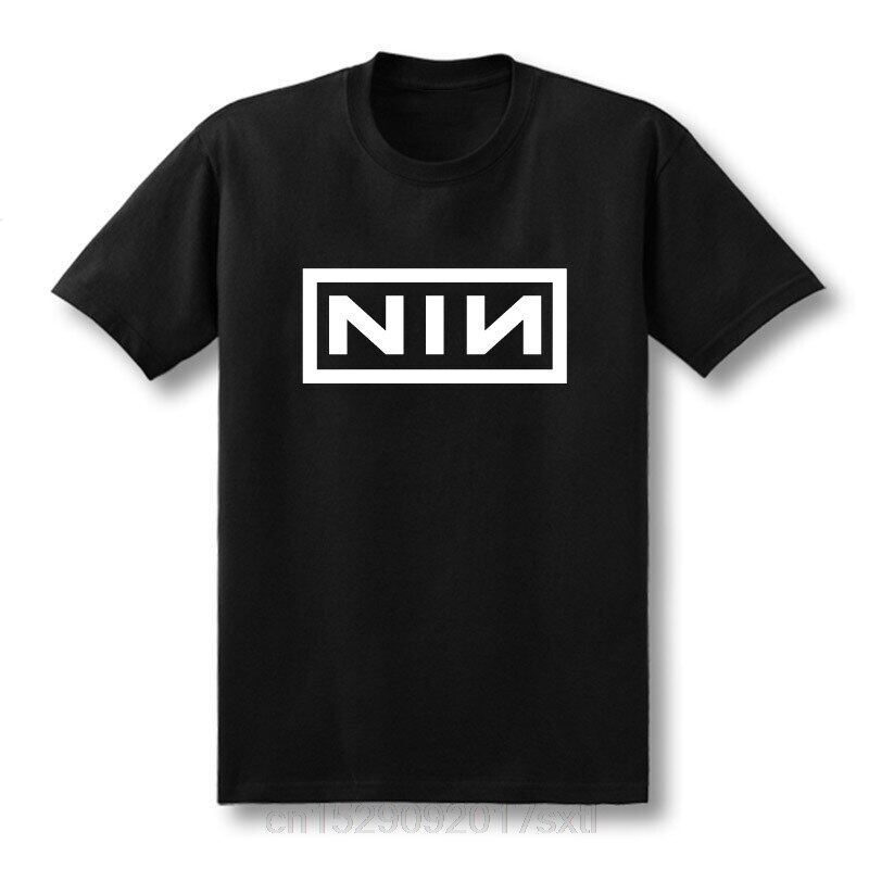 2022 Fashion Costume Slim Fit Short Sleeve T Shirt Men Print Nine Inch Nails Rock Band T-Shirts Size Xs-Xxl