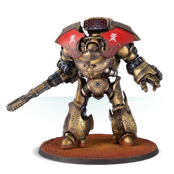 Warhammer 40k : Adeptus Custodes : Legio Custodes Telemon Heavy Dreadnought with Iliastus Accelerato