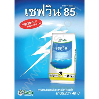 เซฟวิน 85 ( คาร์บาริล ) สารกำจัดแมลง เพลี้ยไฟ หนอน มด ด้วง และสามารถกำจัด เห็บ หมัด ในสุนัขได้ ( 100 กรัม )