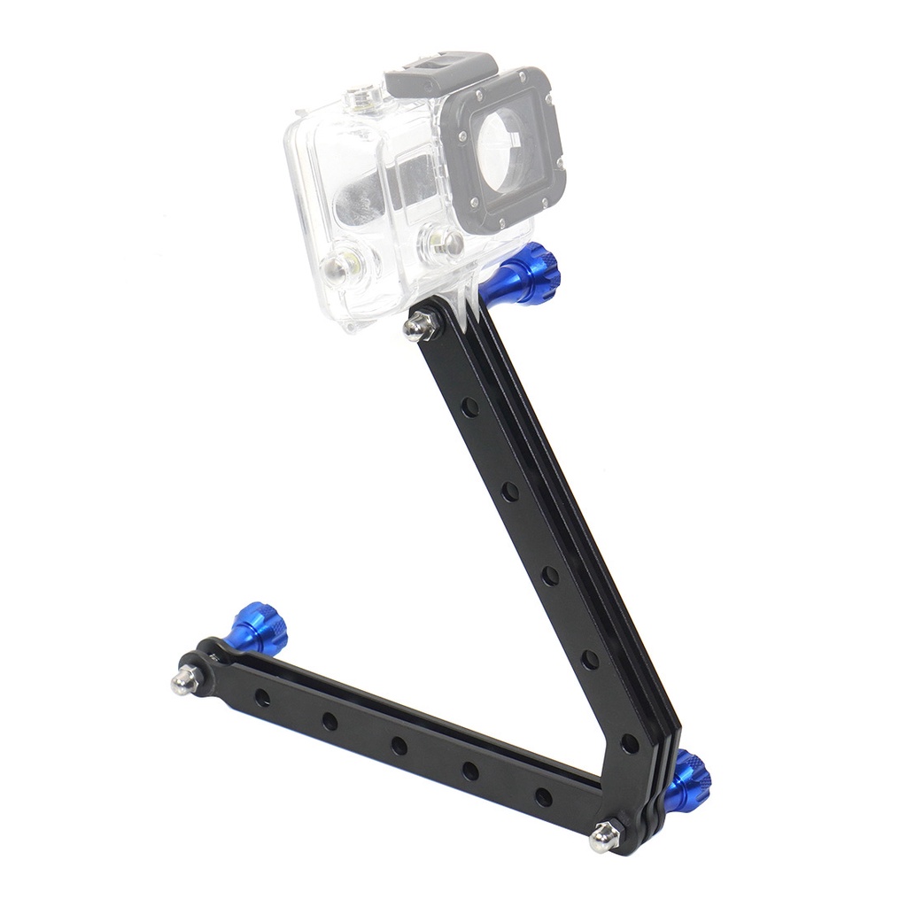 XT-XINTE อลูมิเนียม Mount หมวกกันน็อคแขน Extension Pole + สกรู Selfie Stick สําหรับ Gopro SJCAM สําห