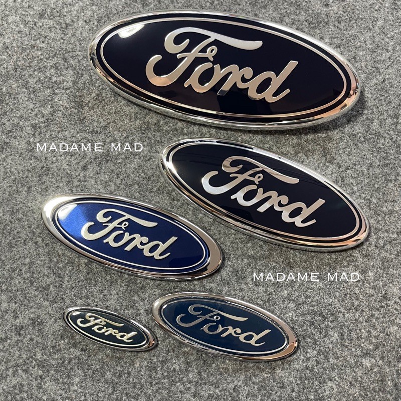 โลโก้ FORD ฟอร์ด (สีน้ำเงิน) ต้องแกะของเก่าออกก่อนติดตั้ง ไม่สามารถครอบทับได้