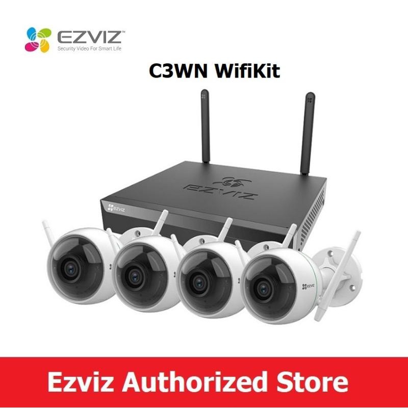 Ezviz ชุดกล้องวงจรปิดไร้สาย 8CH C3WN Wifi ip camera 2.0MP Full HD BY EZVIZ Authorized Store