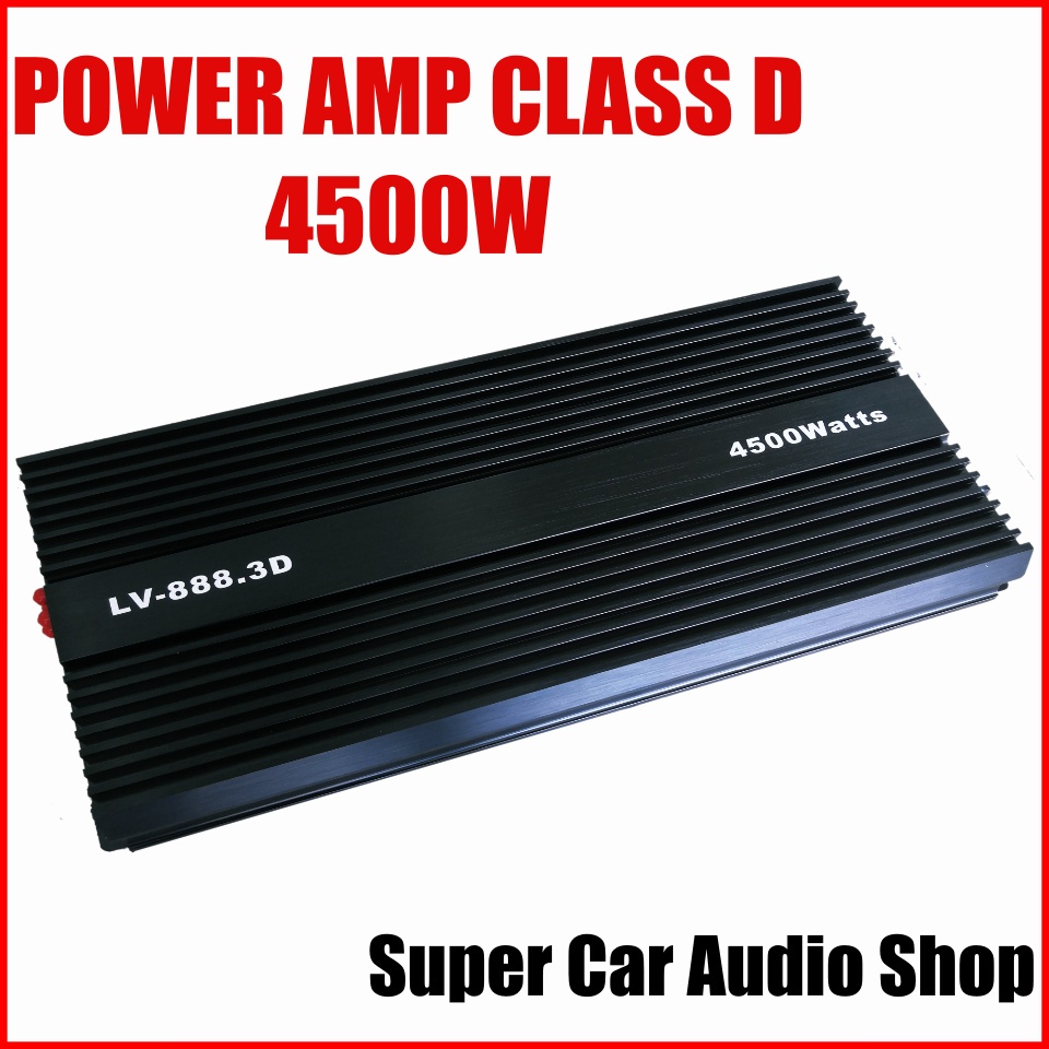 เพาเวอร์แอมป์ คลาสดี 4500W Power Amp 4500 w สำหรับขับซับ 10-15 นิ้ว