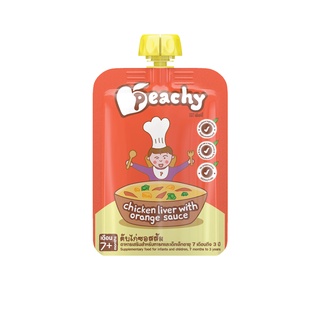 Peachy  อาหารเสริมเด็กรสตับไก่ซอสส้ม  1 ถุง (R22)