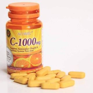 วิตามินซี ACORBIC C-1000 MG🍊
ขนาด 30 เม็ด 
วิตามินซีคุณภาพสูงจากอเมริกา ร่างกายดูดซึมง่าย