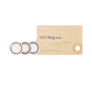 (ลด 10% โค้ด 11B1LOW ) Vivi ring, สี Beige, Brown - Olens (รายเดือน), Lens Matter คอนแทคเลนส์เกาหลี