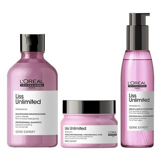 Loreal Prokeratin Series Expert Liss Unlimited Shampoo 500 ml.  แชมพูสำหรับผมชี้ฟู ไม่มีน้ำหนัก ช่วยให้ผมเรียบ ตรง สวย จ