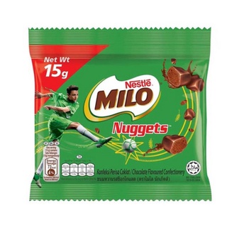 ไมโลนักเก็ต Nestle MILO Nuggets (15กรัม×10ห่อ+ฟรี 2 ห่อ)