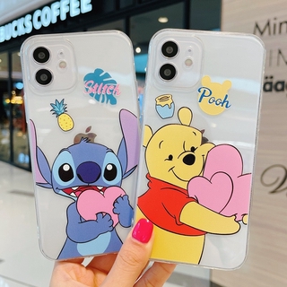 For Infinix Note 30 Hot 30i 20S 20i Note 12 G96 Zero 5G 2023 Smart 7 6 Plus Smart 5 Pro Hot 12 12i 10S 11S Note 10 11 Pro Note 8 7 Hot 9 10 11 Play เคสโทรศัพท์มือถือ Tpu ลายการ์ตูนสําหรับ Stitch the Pooh