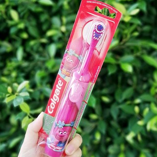 คอลเกต แปรงสีฟันแบตเตอรี่ สำหรับเด็ก Colgate® Kids Battery Powered Toothbrush Trolls Pink