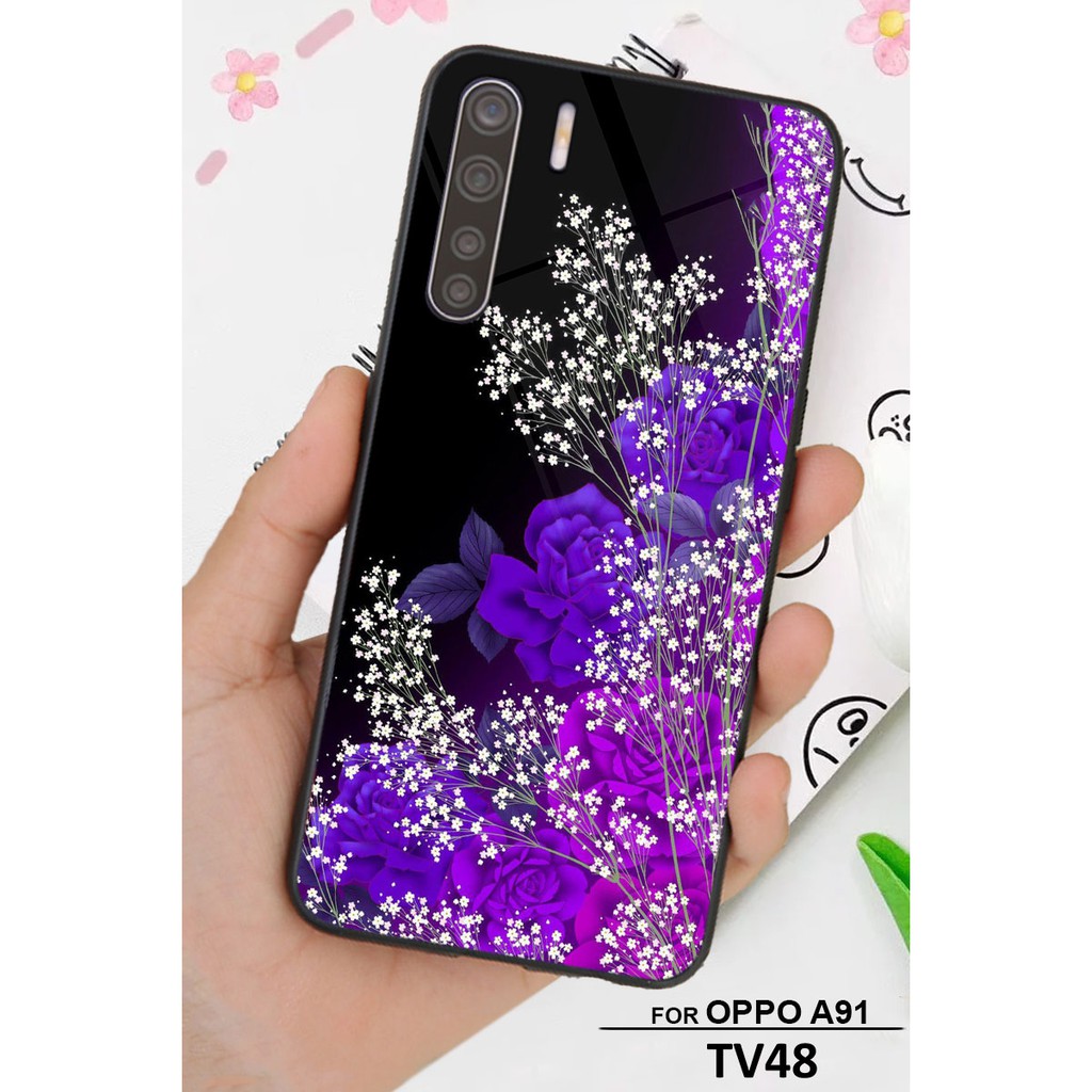 เคสโทรศัพท์ SUPER CHEAP OPPO A91 พิมพ์ลายดอกไม้สวยงาม