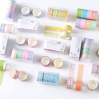 เทปกาว Washi สไตล์คลาสสิก 4 ม้วนสําหรับตกแต่งไดอารี่ Diy