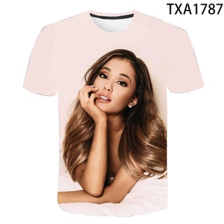 เสื้อยืด พิมพ์ลาย Ariana Grande สไตล์สตรีท ยอดนิยม 2022