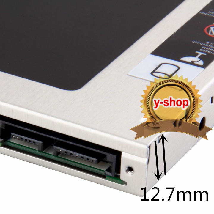 2nd HDD TRAY caddy 12.7mm 2.5 ตัวใส hdd ใน dvd rom ของ notebook ไซส์ทั่วไป