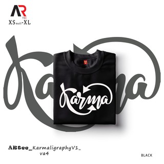 เสื้อคู่ - เสื้อยืด ARtees Karmaligraphy V1 เสื้อเชิ้ต Unisex แบบกําหนดเองสําหรับผู้หญิงและผู้ชาย