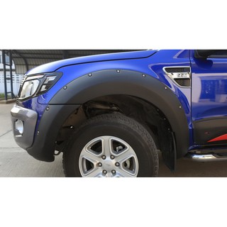 คิ้วล้อ 9"หมุดสีดำด้าน Ford Ranger T6 2012-14