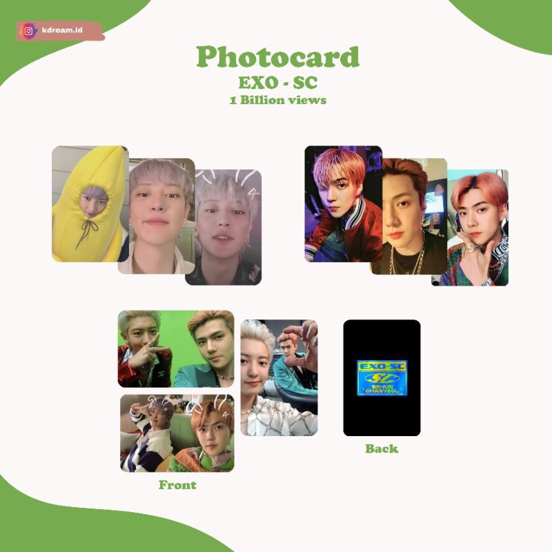 EXO SC โฟโต้การ์ด***