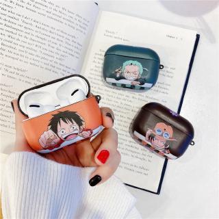 เคสแข็ง เคส AirPods Pro Airpods 3 gen3 Airpods 2 Cartoon วันพีซ One Piece ลูฟี่ Luffy &amp; โซโล Zoro Protective Hard Case