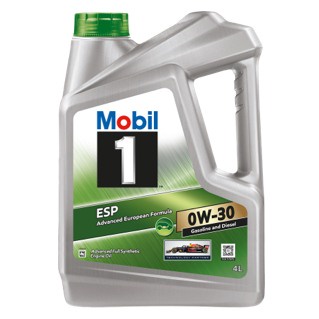 Mobil 1™ ESP 0W-30 เป็นน้ำมันเครื่องยนต์สังเคราะห์แท้สมรรถนะสูง ขนาด 4 ลิตร