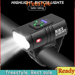 Freestyle ไฟหน้าจักรยาน T6 Led  โหมดชาร์จ Usb 10W 800Lm 6