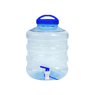Watertankshop ถังน้ำ ถังน้ำดื่ม PET ถังน้ำมีก๊อกพร้อมหูหิ้ว รุ่นธรรมดา ขนาด5ลิตร ลาย1X
