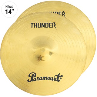 Paramount Thunder HJ-14H ไฮแฮท 14 นิ้ว วัสดุทองเหลือง (14 Inch Brass Hihat Cymbal)