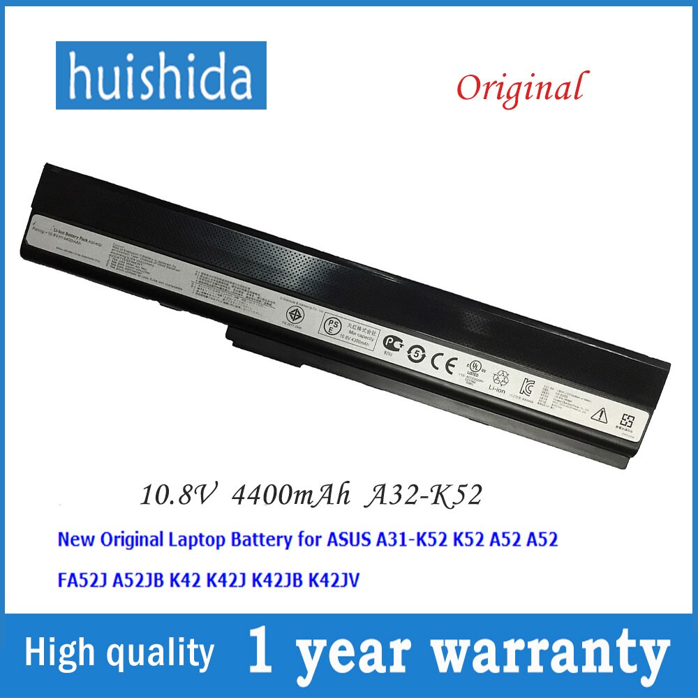 ❤10.8V 4400mah A32-K52 New original laptop battery for Asus A41-K52 A42-K52 K52J K52JB K52JC A31-K52