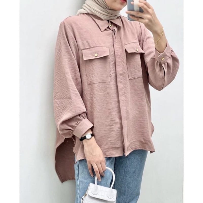 Kemeja Anggita BLOUSE SHIRT / เสื้อท็อปผู้หญิง KARINA BLOUSE