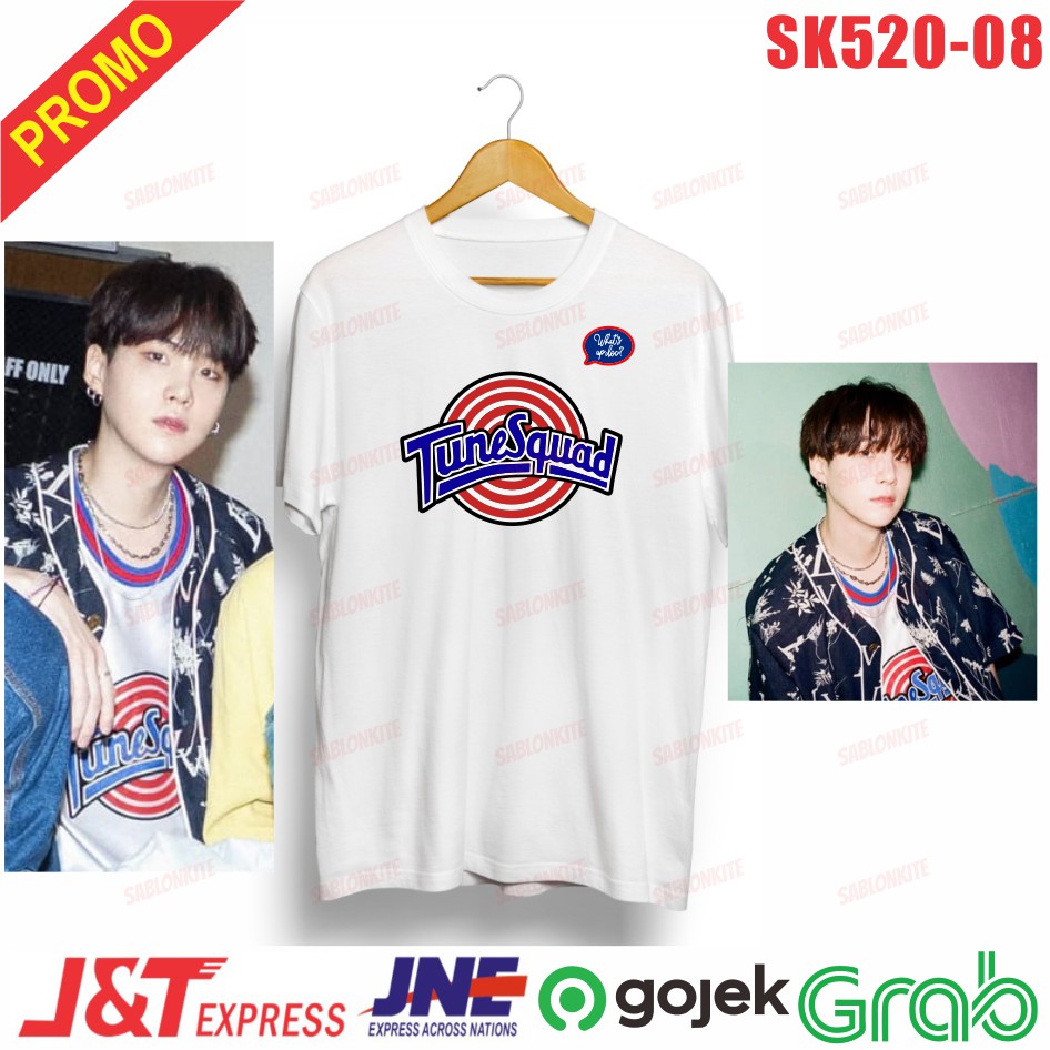 ใหม่!!! เสื้อยืด KPOP SUGA DYNAMITE TUNESQUAD ใหม่ SK520 COMBED 30S