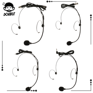 ( Double ) ไมโครโฟนแบบตะขอเกี่ยวหู 2 แพ็ค 3 . 5 มม . สําหรับระบบไร้สาย