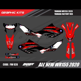 สติ๊กเกอร์วิบาก YAMAHA WR155R 2020 ทั้งคัน Graphic kit สติ๊กเกอร์เคลือบเงา สุดคุ้ม