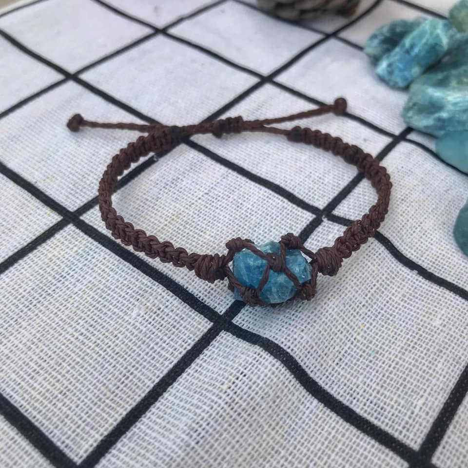 Aquamarine RAW STONE BRACELET