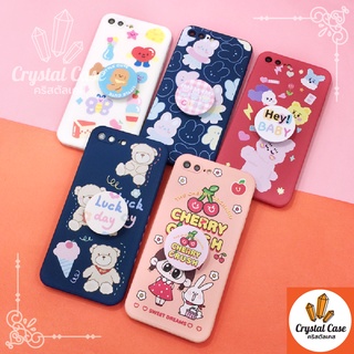 เคสมือถือพิมพ์ข้าง 6+ 7 7+ Xr 11 TPU กันเลนส์กล้องพื้นหลังกันรอย ฟรี Griptok ..